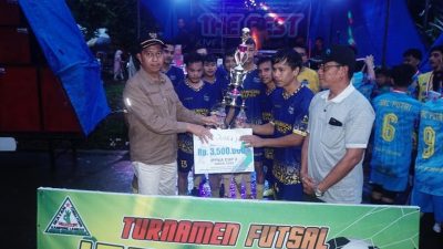 Wakil Bupati Risnawanto Menutup Turnamen Futsal Kampung Lambah IPPKA CUP II