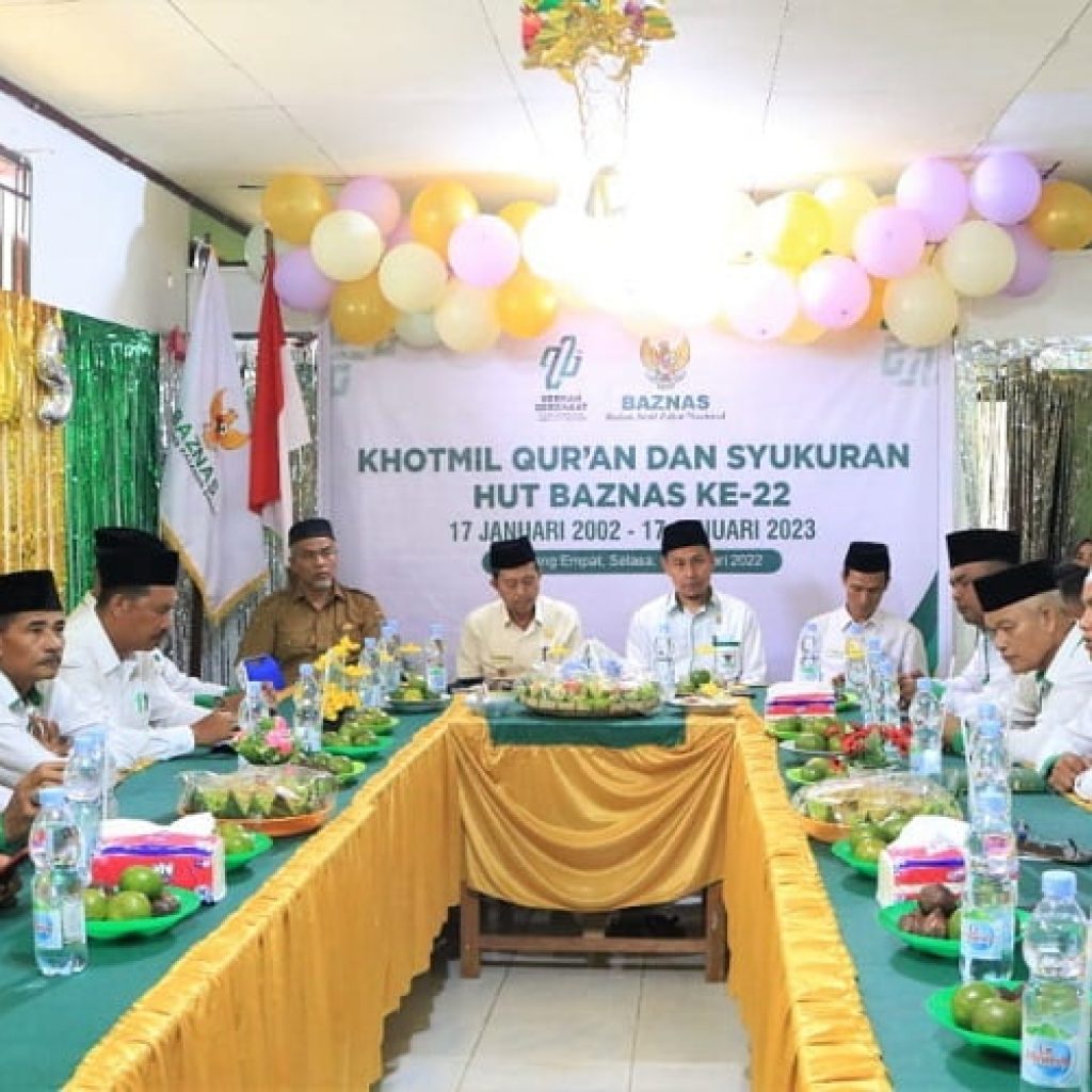 Baznas Pasbar Peringati HUT ke-22 Gelar Khotmil Qur'an dan Syukuran