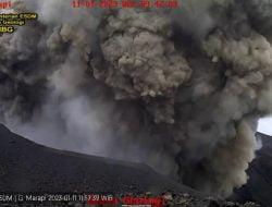 Gunung Marapi Sumbar Erupsi Lagi, Terbesar Dalam Sepekan Terakhir