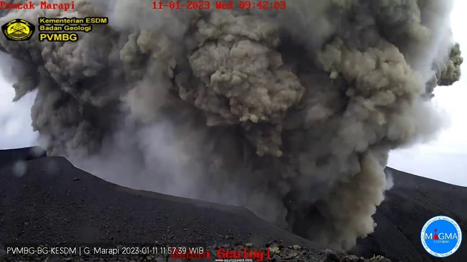 Gunung Marapi Sumbar Erupsi Lagi, Terbesar Dalam Sepekan Terakhir