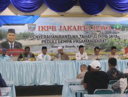 IKPB Jakarta Raya memberikan Bantuan Kedua kepada korban Gempa Pasbar senilai Rp 106 juta