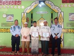 Lagi lagi Lapas Kelas III Talu mendapatkan Sertifikat Penghargaaan dari Kepala Urusan Agama Kecamatan Talamau
