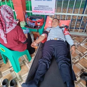 Lapas kelas III Talu Bekerjasama dengan PMI Pasaman Barat laksanakan kegiatan donor Darah di dalam Lapas