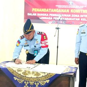 Lapas kelas III Talu Tanda Tangani Fakta Integritas Dan Pencanangan Pembangunan Zona Integritas WBK/WBBM
