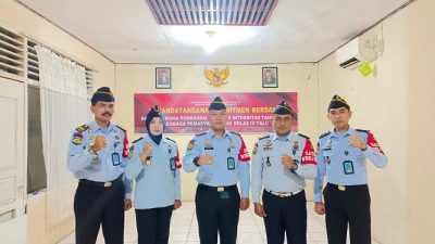 Lapas kelas III Talu Tanda Tangani Fakta Integritas Dan Pencanangan Pembangunan Zona Integritas WBKWBBM