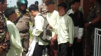 Pelajar yang Diduga akan Melakukan Aksi Tawuran di kawasan Padang Utara Berhasil diamankan Satpol PP Padang