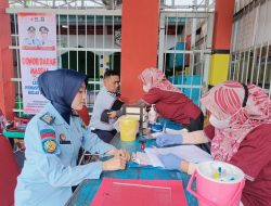 Petugas dan Warga Binaan Lapas Kelas III Talu Gelar Donor Darah Massal
