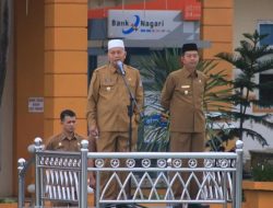 Bupati Hamsuardi Pimpin Apel Perdana Perubahan Jam Kerja ASN di Lingkup Pemkab Pasbar