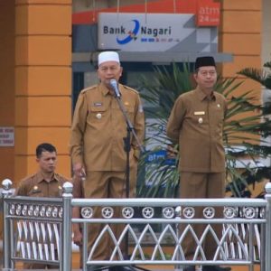 Bupati Hamsuardi Pimpin Apel Perdana Perubahan Jam Kerja ASN di Lingkup Pemkab Pasbar