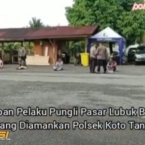 Delapan Terduga Pelaku Pungli di Pasar Lubuk Buaya Kota Padang diamankan Polsek Koto Tangah