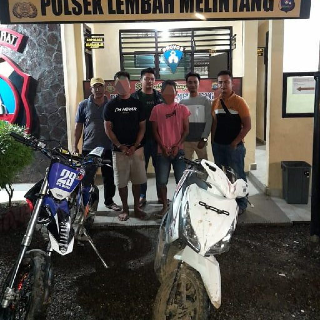 Dua Lelaki Pelaku Curanmor berhasil Diringkus Reskrim Polsek Lembah Melintang