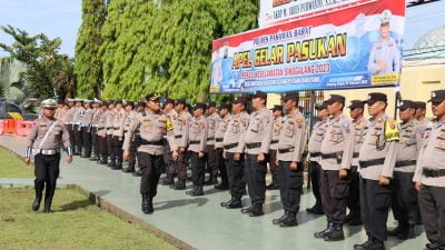 Kapolres Pasaman Barat Pimpin Apel Gelar Pasukan Operasi Keselamatan Singgalang 2023