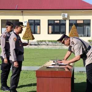 Kapolres Pasaman Barat Pimpin Upacara Sertijab Dengan Khidmat