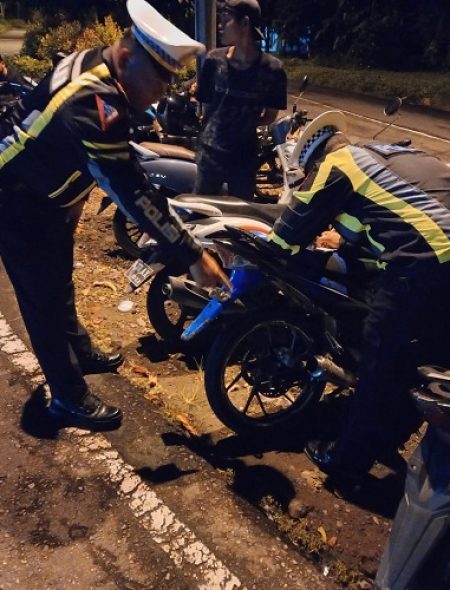 Operasi Keselamatan Singgalang 2023; Polres Pasaman Barat Lakukan Penertiban Pelanggaran Knalpot Brong Dan Antisipasi Balap Liar