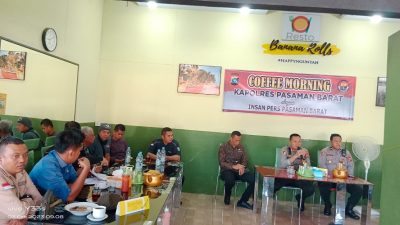 Polres Pasaman Barat Menggelar Ngopi Bareng Atau Biasa Dikenal ‘Coffee Morning’ Bersama Para Wartawan