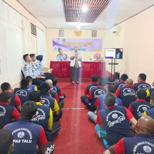 Sebanyak 37 orang Warga Binaan Pemasyarakatan (WBP) Lembaga Pemasyarakatan Kelas III Talu Kabupaten Pasaman Barat, mendapatkan Penyuluhan Penyakit kanker dari Dokter Puskesmas Talu