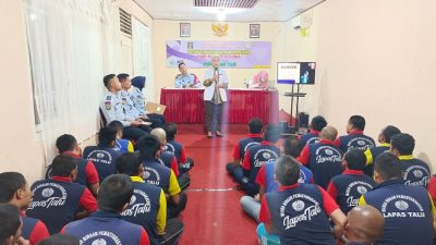 Sebanyak 37 orang Warga Binaan Pemasyarakatan (WBP) Lembaga Pemasyarakatan Kelas III Talu Kabupaten Pasaman Barat, mendapatkan Penyuluhan Penyakit kanker dari Dokter Puskesmas Talu