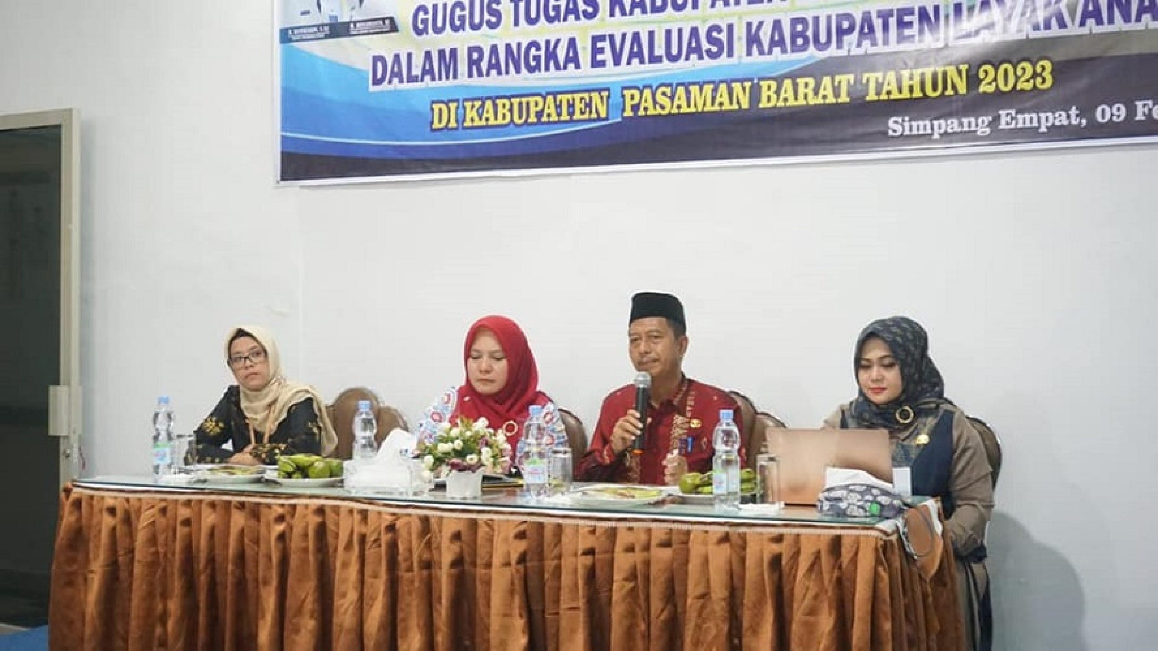 Wabup Risnawanto Tekankan KLA Pasbar Naik ke Tingkat Nindya di Tahun 2023
