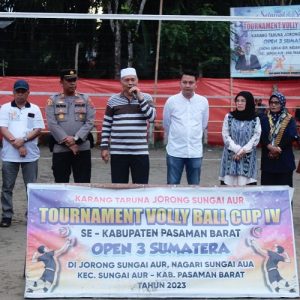 Berakhir Sukses, Bupati Pasbar Harapkan Tournament Volley Ball Cup IV Open 3 Sumatera Berlanjut Dengan Turnamen Berikutnya