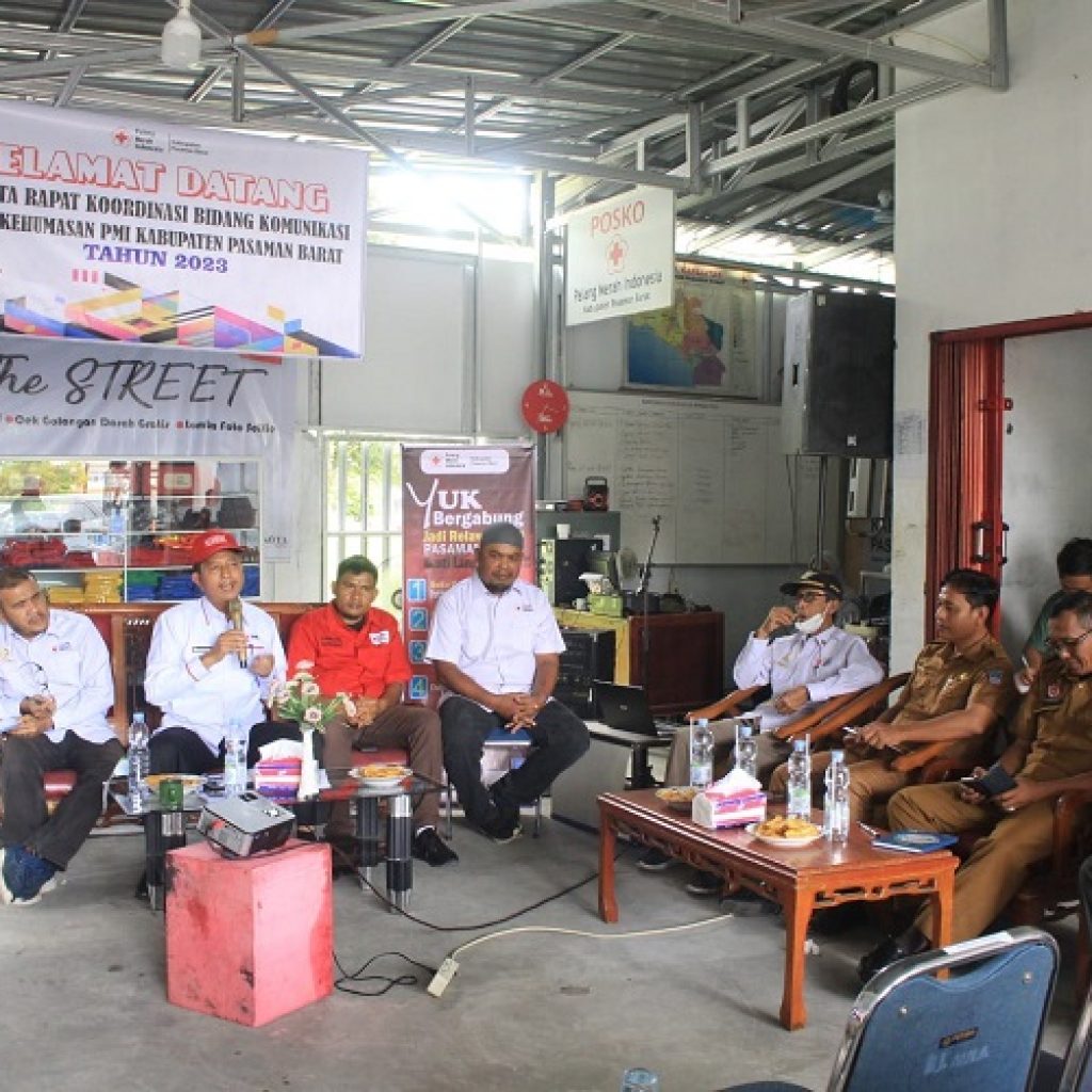 Gelar Rakor Bidang Komunikasi dan Kehumasan, PMI Pasbar Targetkan Donor Darah Sebanyak 4000 Kantong Tahun 2023