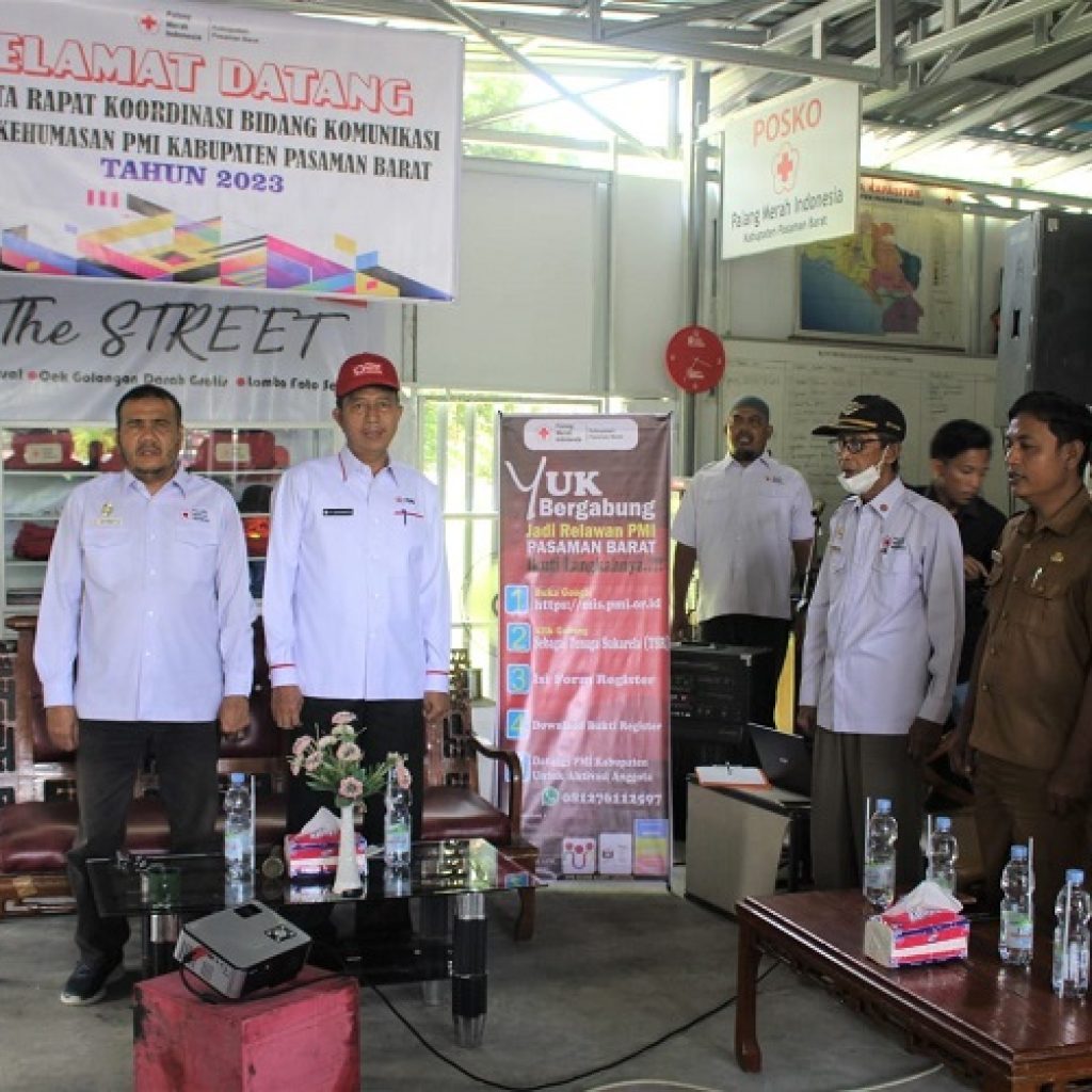Gelar Rakor Bidang Komunikasi dan Kehumasan, PMI Pasbar Targetkan Donor Darah Sebanyak 4000 Kantong Tahun 2023