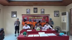 Kasus Tindak Pidana Pemalsuan SIM dan Kasus Pencurian, Kapolres Sawahlunto Gelar Konferensi Pers