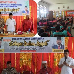 Ketua DPRD H.Erianto. Hadiri Pembukaan Gebyar Bulan Rajab di SMPN 2 Luhak Nan Duo