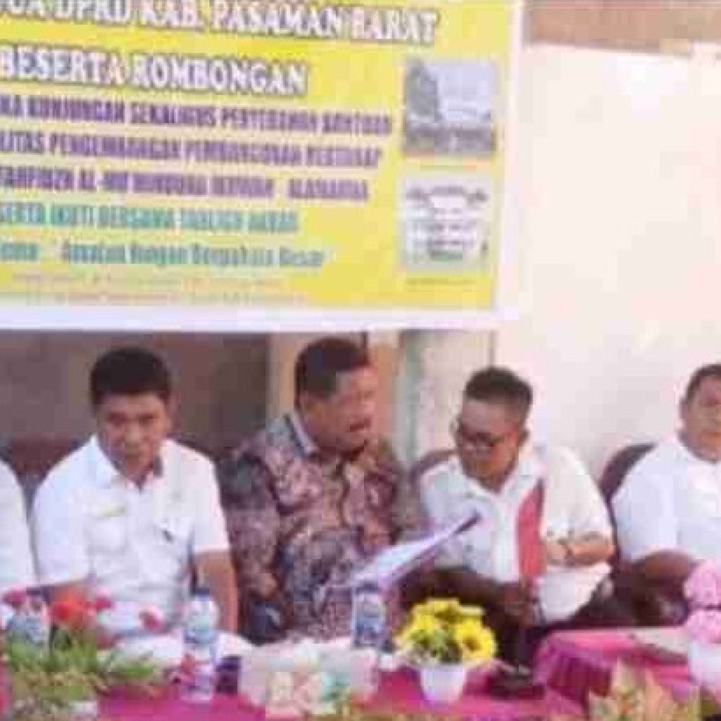 Minim Sarana dan Prasarana,Wakil Ketua DPRD Pasbar Hibahkan Dana Pokir 200 juta ke TK Almuminuna Ikhwa