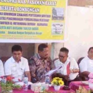Minim Sarana dan Prasarana,Wakil Ketua DPRD Pasbar Hibahkan Dana Pokir 200 juta ke TK Almuminuna Ikhwa