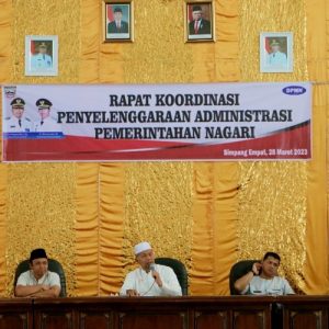 Pemkab Pasbar Gelar Rakor Penyelenggaraan Administrasi Pemerintahan Nagari