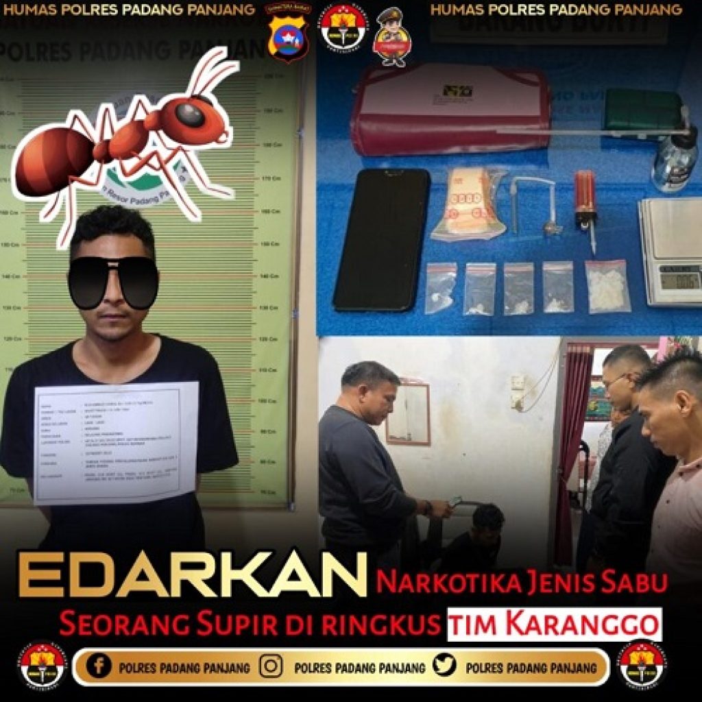 Tim Karanggo Kembali beraksi, Ringkus pengedar Narkotika Jenis Sabu,BB sebanyak Lima Paket