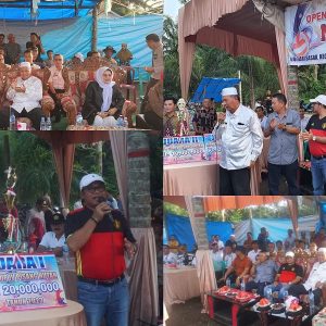 Wakil ketua DPRD Pasbar dampingi Bupati Hamsuardi Tutup Turnamen Bola Voli MPH Cup IV Jorong Pisang Hutan Tahun 2023