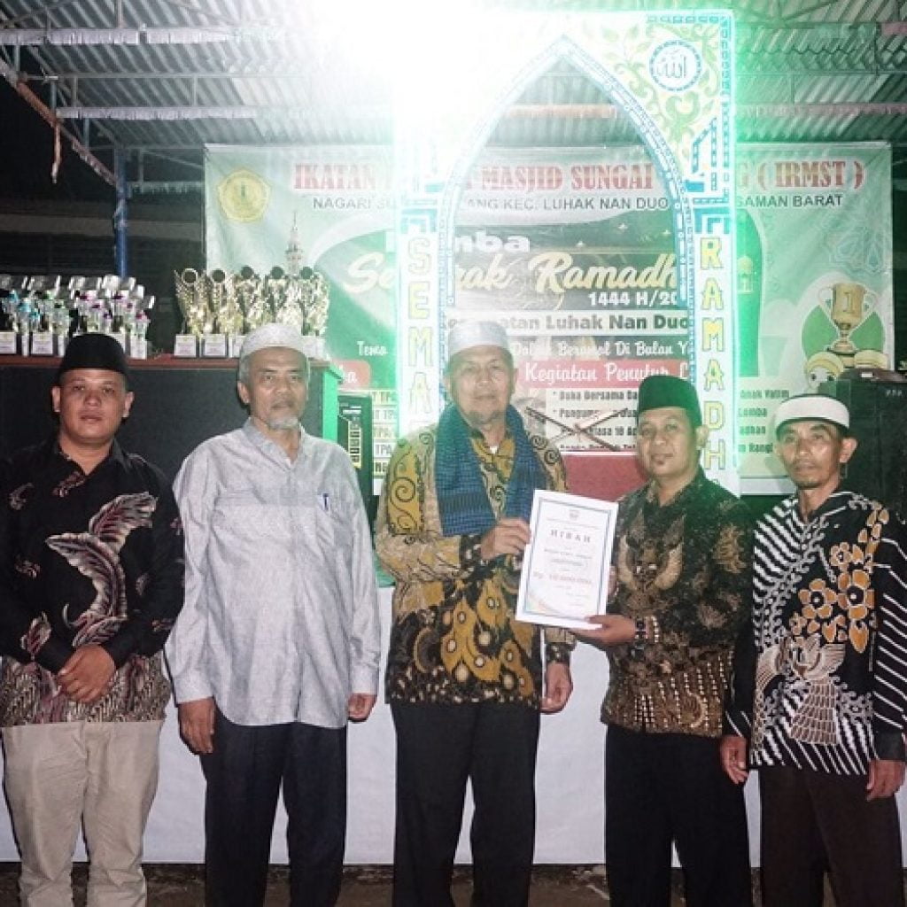 Bupati Hamsuardi Safari Ramadhan di Masjid Nurul Hidayah Batang Biyu dan Masjid Nurul Jamaah Sekaligus Tutup Lomba Semarak Ramadhan se-Kecamatan Luhak Nan Duo