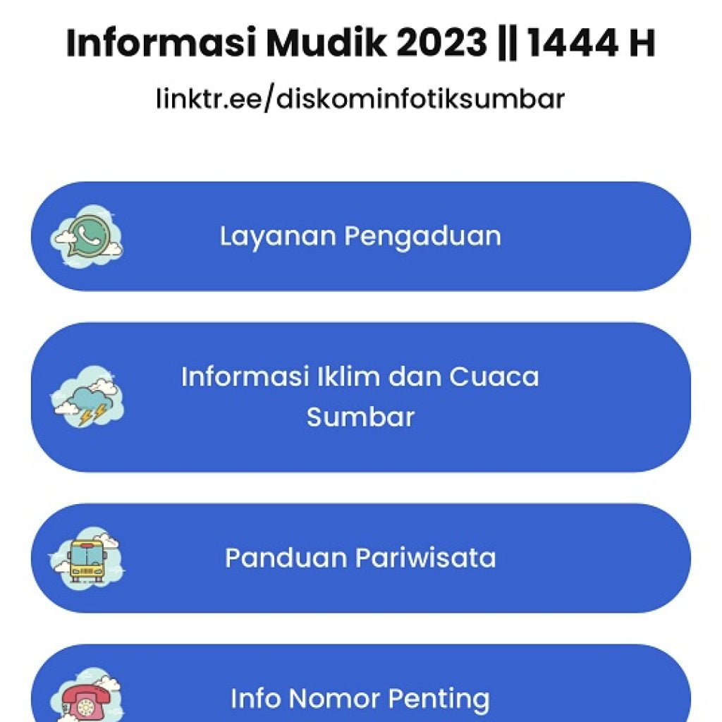 Jelang Idul Fitri 1444 H, Pemprov Sumbar Luncurkan Layanan Mudik Digital