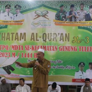 Khatam Al-Quran Ke-3 TPQ/MDTA se-Kecamatan Gunung Tuleh