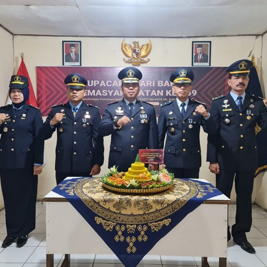 Lapas Kelas III Talu mengikuti Upacara Puncak Peringatan Hari Bhakti Pemasyarakatan Ke – 59 Tahun 2023 dan Halal Bihalal secara virtual