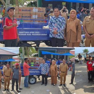 Wakil ketua DPRD Pasaman Barat Endra Yama Putra.S.Pi Serahkan Pokirnya 2 unit Becak Motor dan 15 Mesin tempel