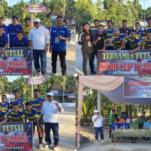 Wakil Ketua DPRD Pasaman Barat Buka Turnamen Futsal KTBB CUP IV 2023 Simpang Tigo Bedeng Luhak Nan Duo