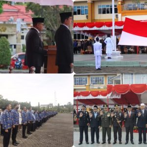 Pembukaan UUD 1945 yang Dibaca kan Ketua DPRD Pasaman Barat H.Erianto.SE.SH Saat Upacara Bendera