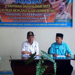 Wabup Risnawanto Pimpin Rapat Percepatan Pencairan Dana Bagi Korban Gempa Pasbar