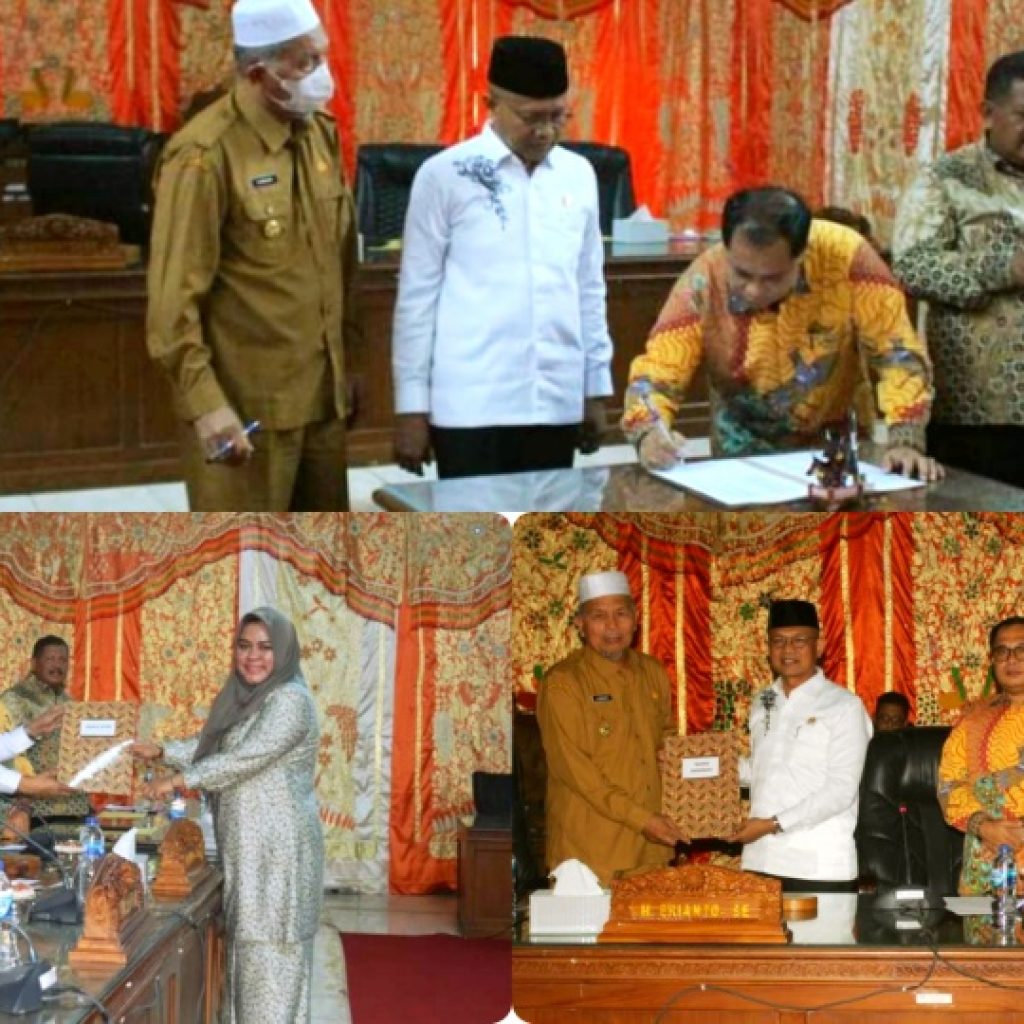 DPRD Pasaman Barat Tanda Tangani Nota Kesepakatan KUPA Dan Perubahan PPAS TA 2023