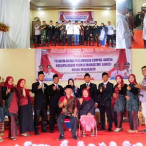 Ketua DPRD H.Erianto.SE.SH Hadiri Pelantikan Bamus Nagari Mahakarya ini pesan Ketua DPRD kepada Bamus gali Potensi Nagari