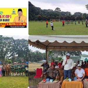 Ketua DPRD H.Erianto.SE.SH didampingi Wakil Ketua Endra Yama Putra.S.Pi , H Daliyus.K dan Anggota DPRD Hadiri Open Turnamen Sepak Bola Arek FC Cup I 2023