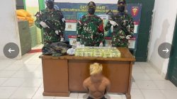Satgas Yonarmed 10/Bradjamusti Gagalkan Penyelundupan Sabu 10 Kilogram