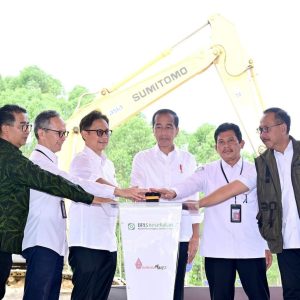 Presiden Joko Widodo Melakukan Peletakan Batu Pertama Gedung BPJS Kesehatan