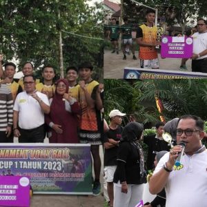 Wakil ketua DPRD Endra Yama Putra.S.Pi Hadiri Penutupan Open Turnamen Volley Ball OPBB Cup I Jorong Bandar Baru Sasak