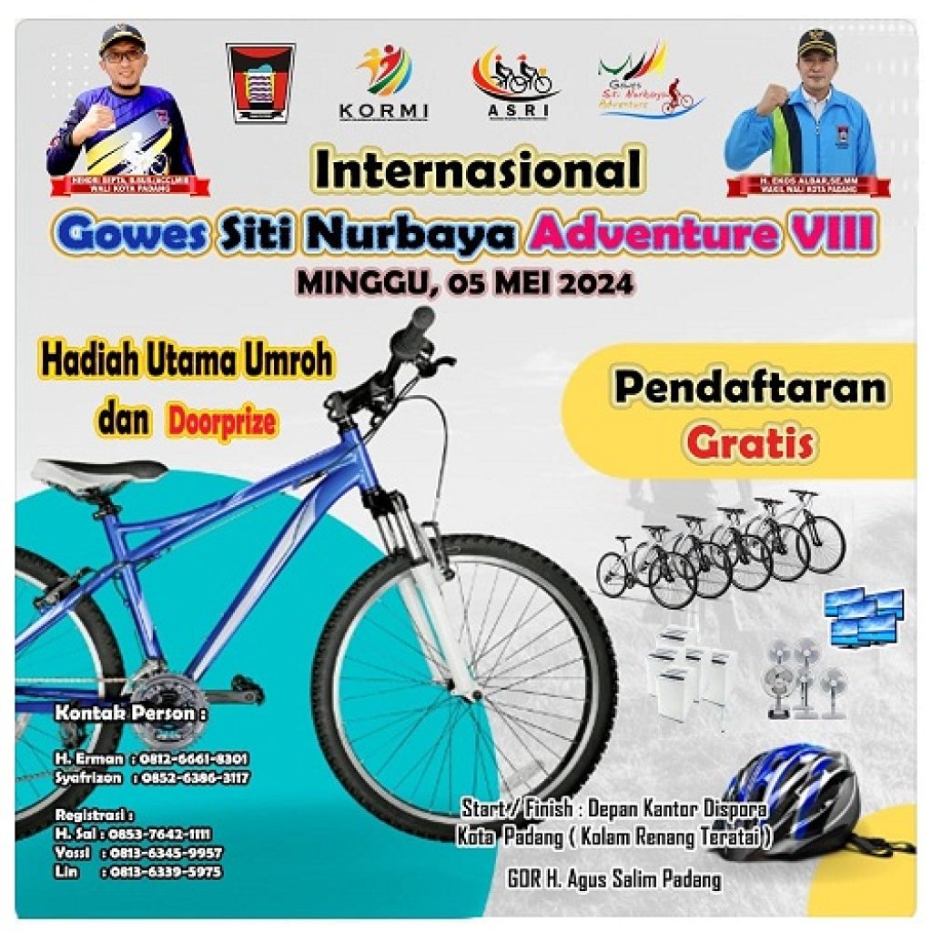 Gowes Siti Nurbaya Adventure Kembali Ditabuh, Catat Tanggalnya!