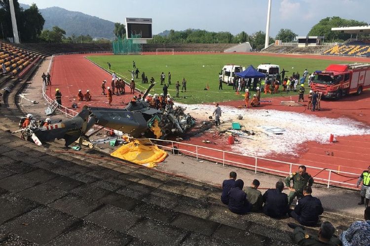 Kecelakaan Helikopter Angkatan Laut Malaysia, 10 Meninggal Dunia dan Tidak Ada Korban Selamat
