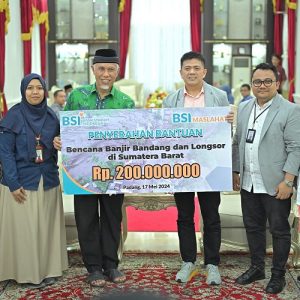 Bantuan BSI dan Apical Group untuk Penanggulangan Bencana di Sumbar