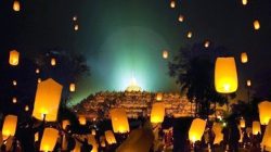 Festival Lampion Akan Hiasi Puncak Perayaan Waisak Malam Ini di Candi Borobudur